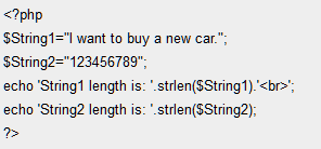 PHP strlen 函數程式碼縮圖