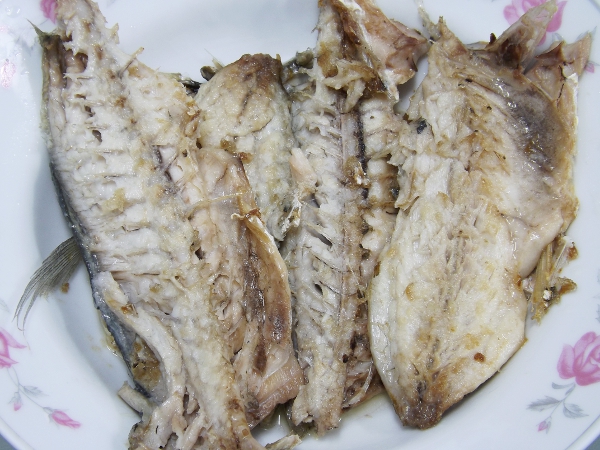 香煎竹筴魚料理完成