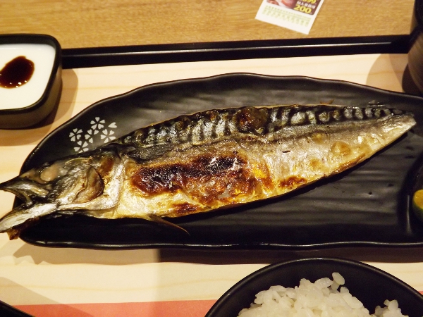 鹽烤鯖魚特寫